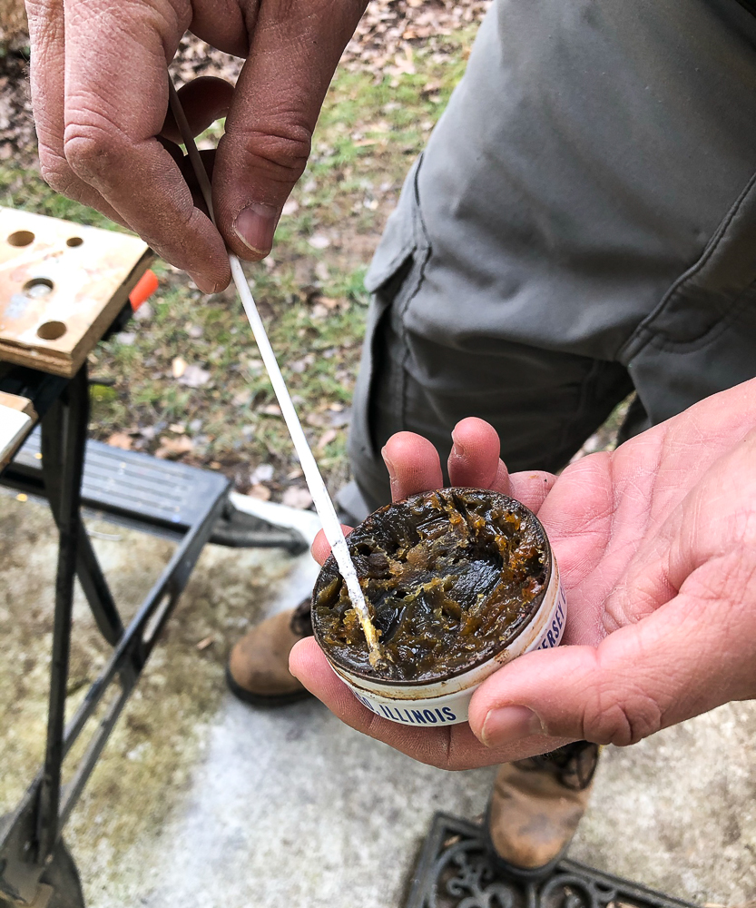 Applying flux on a wire