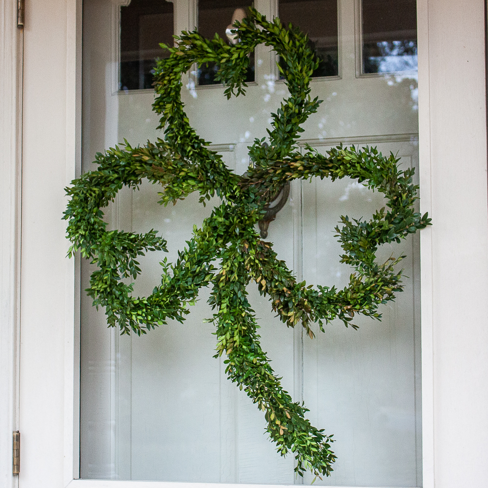 Boxwood Clover Wreath for St. Patrick’s Day