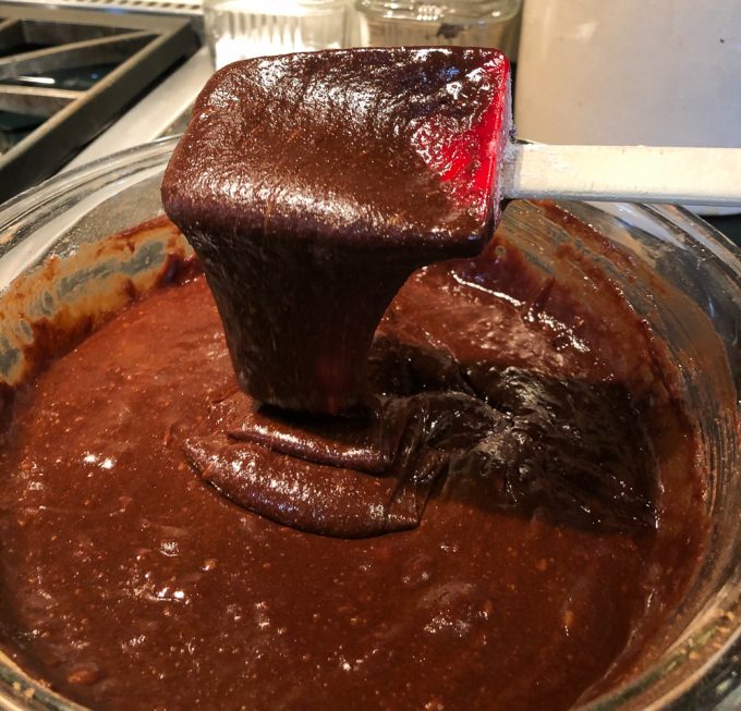 Brownie batter