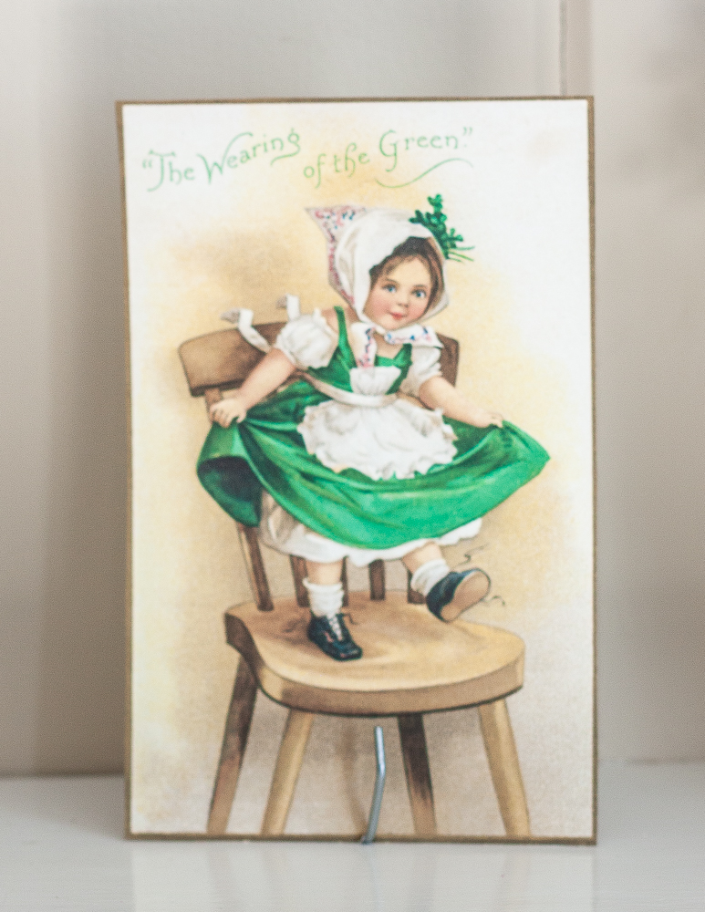 The Wearing of the Green vintage St. Patrick's Day postcard