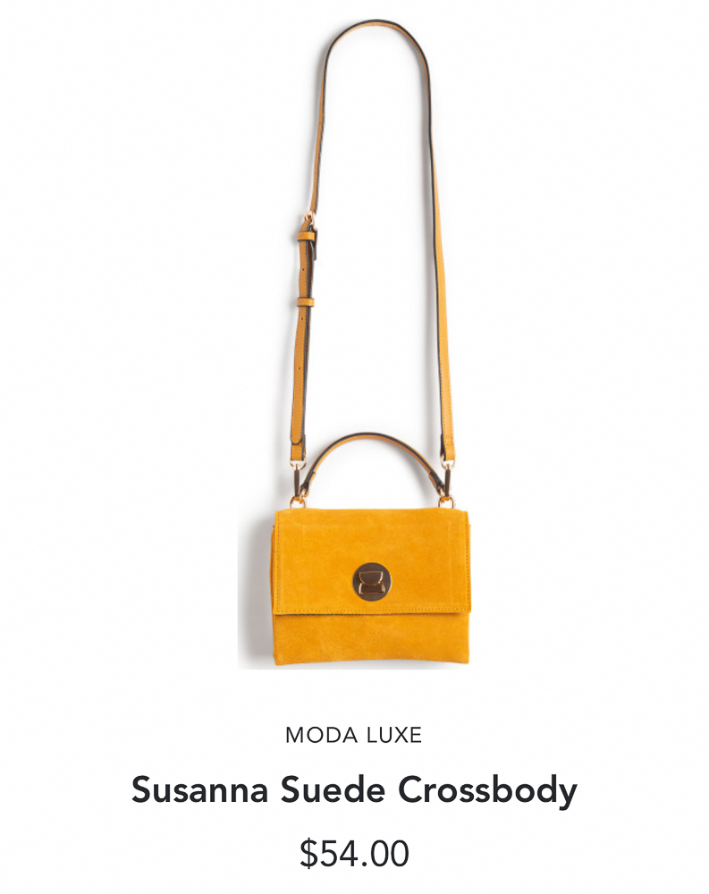 Stitch Fix Moda Luxe Susanna Suede Crossbody