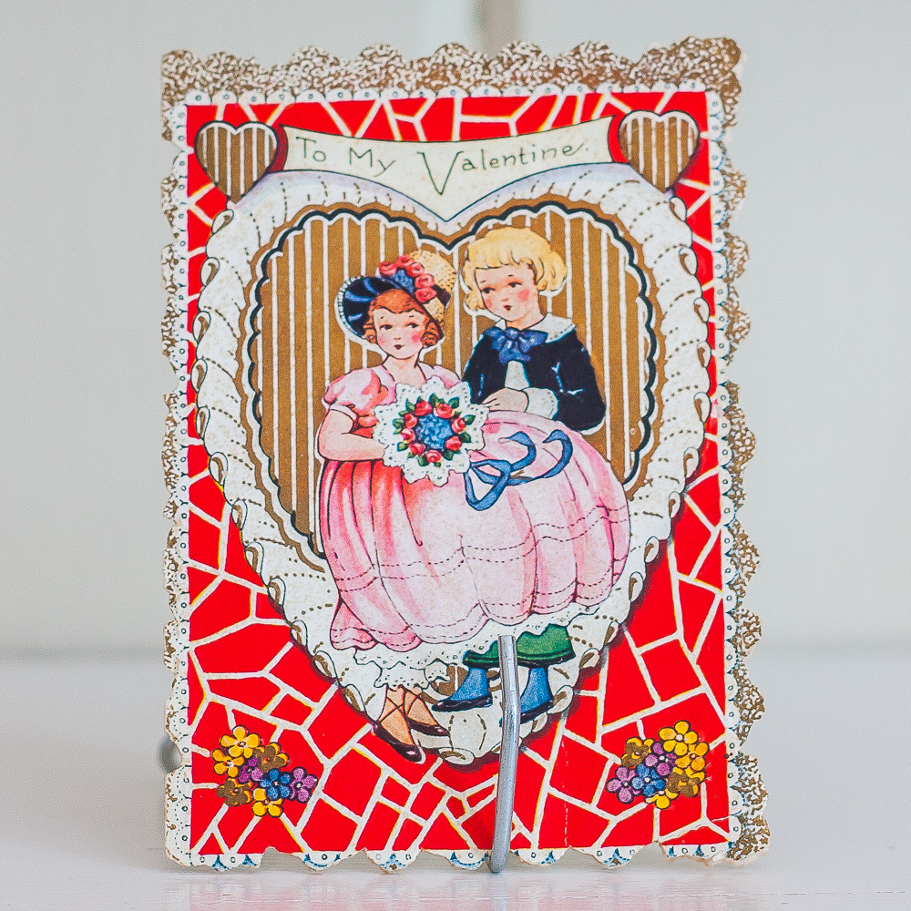 1920s vintage Valentine's Day card