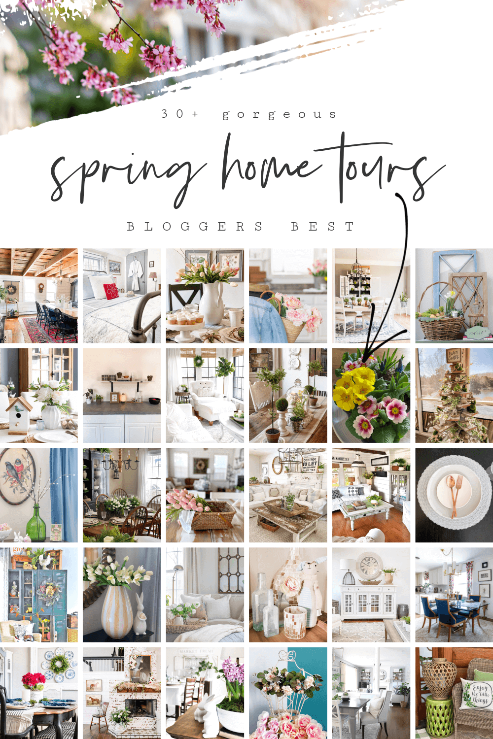 Graphic for Bloggers Best Spring Home Tours