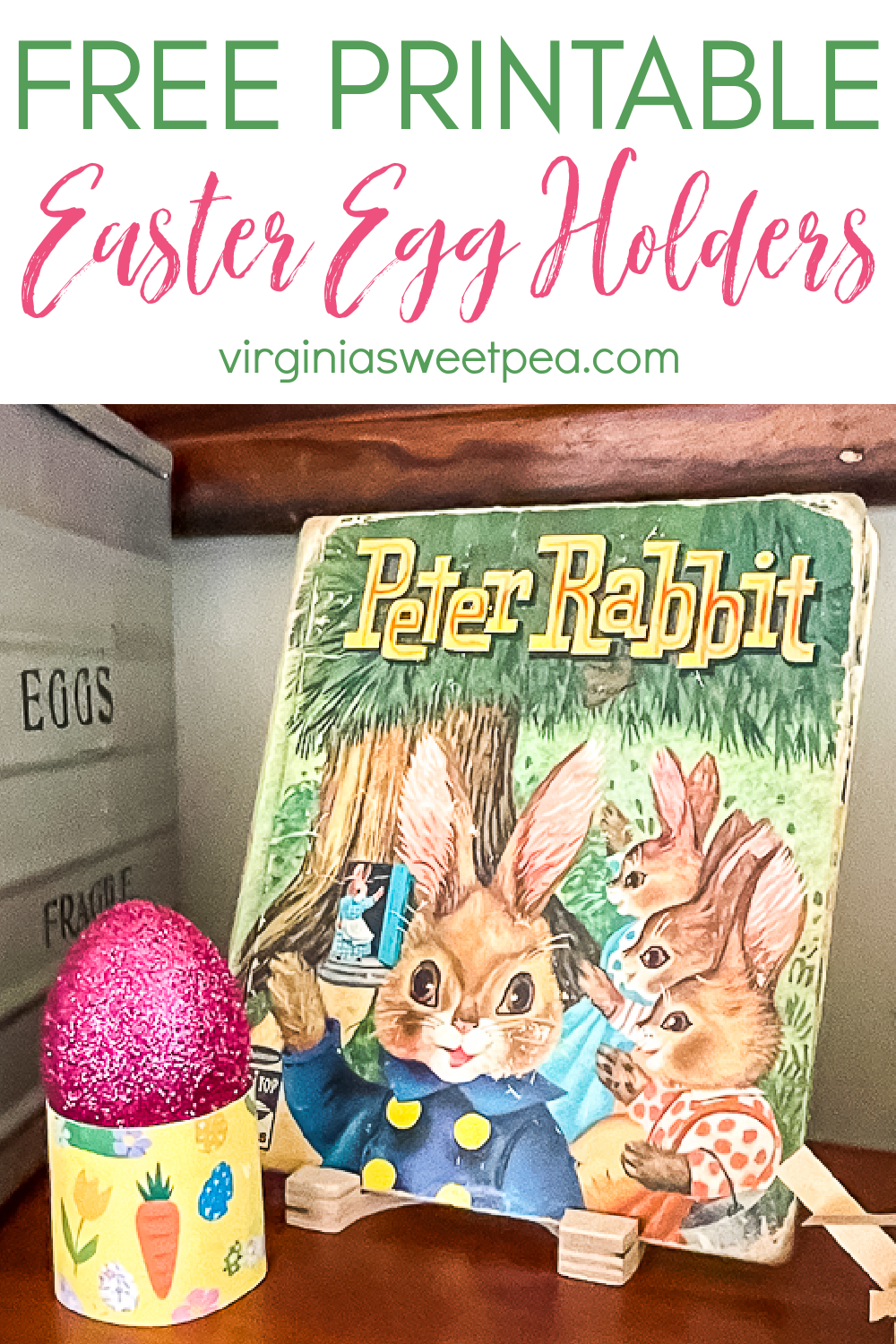 Free Printable Easter Egg Holders Pin Graphic