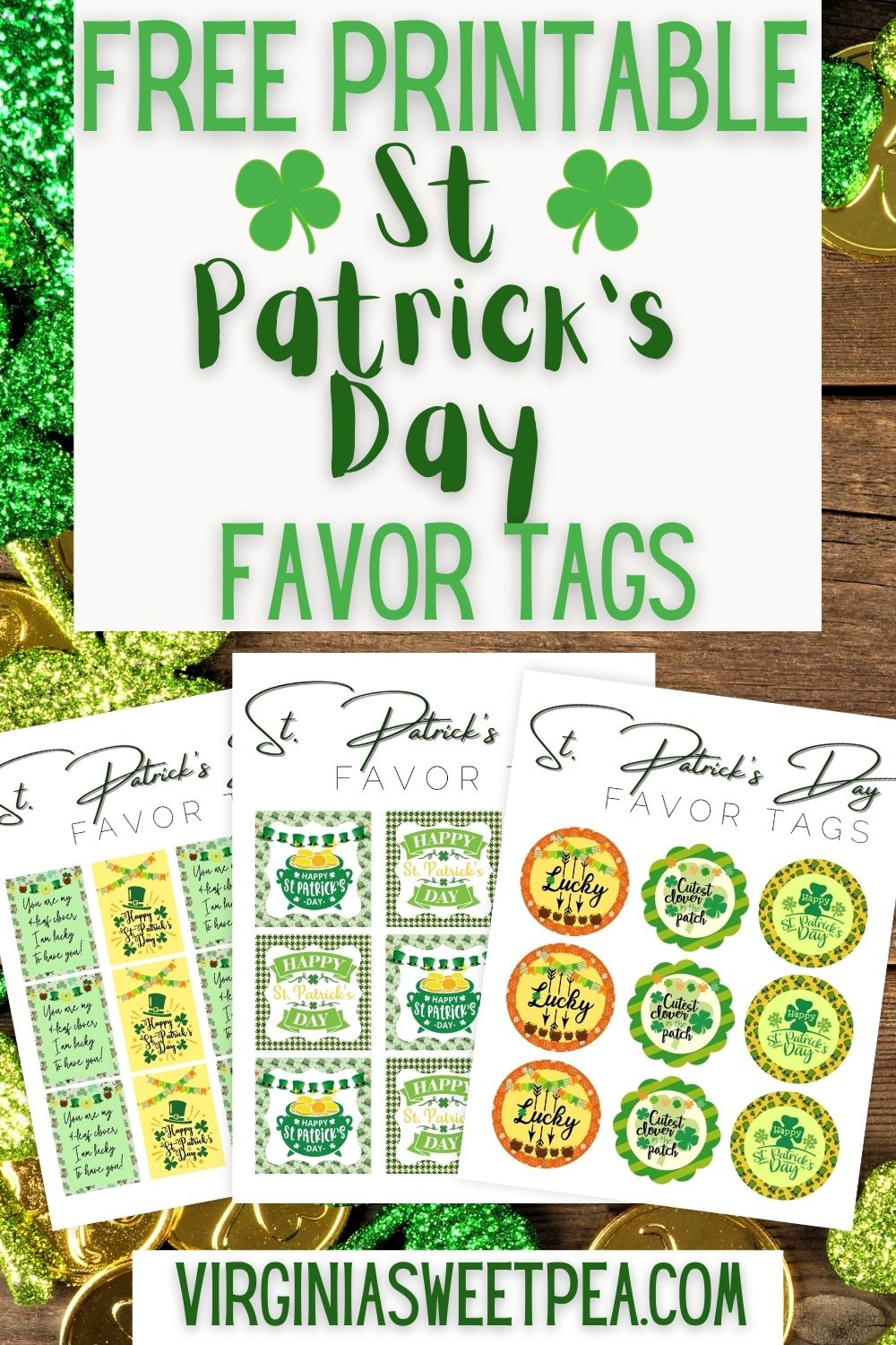 Free Printable St Patrick S Day Tags Sweet Pea