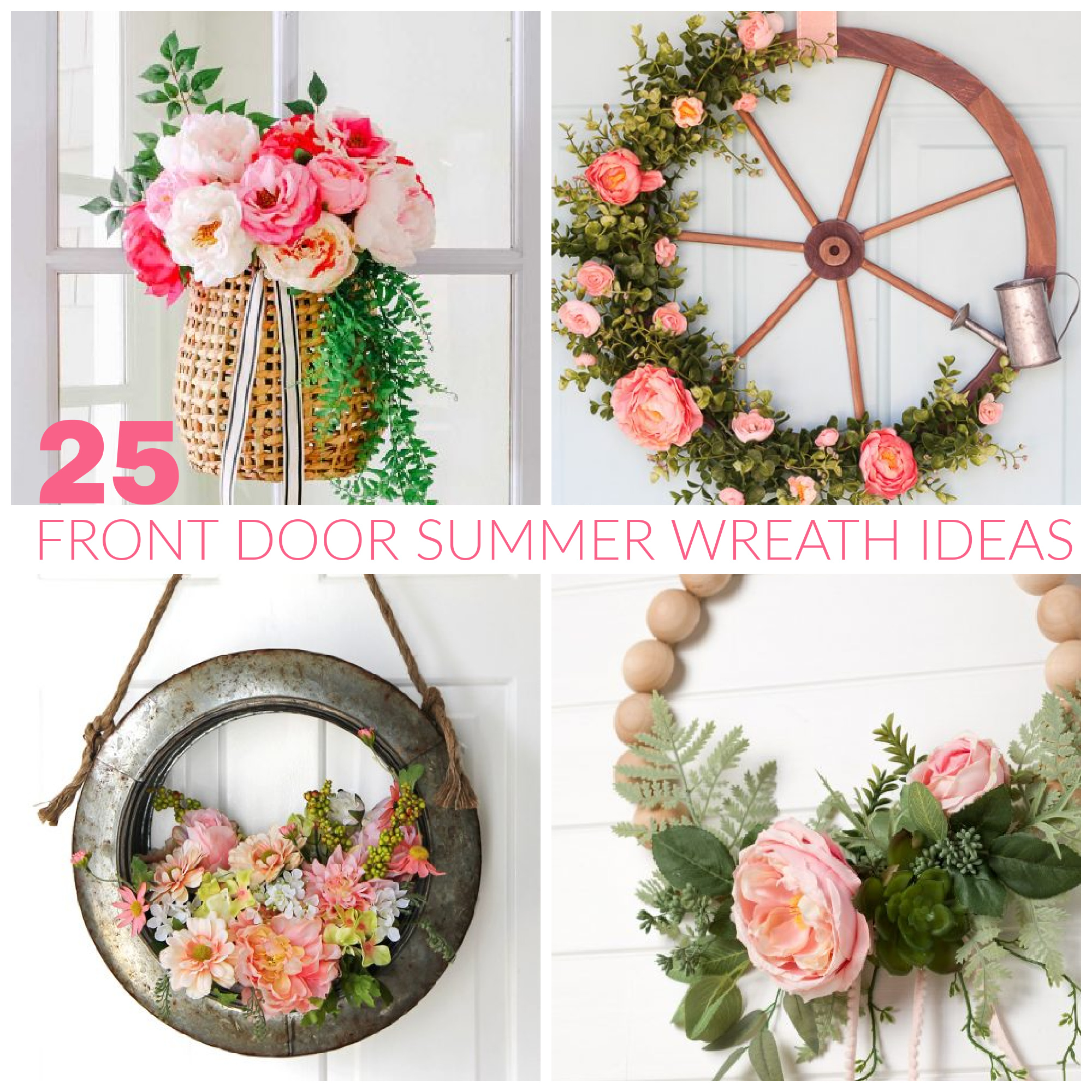 25 Front Door Summer Wreath Ideas