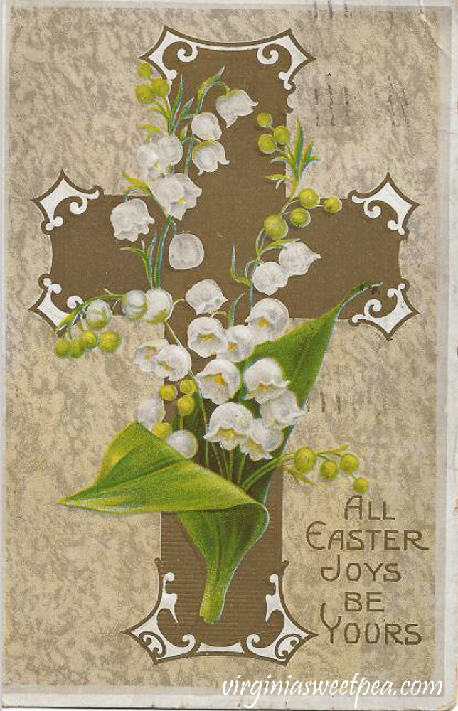 All Easter Joys Be Yours Antique Postcard