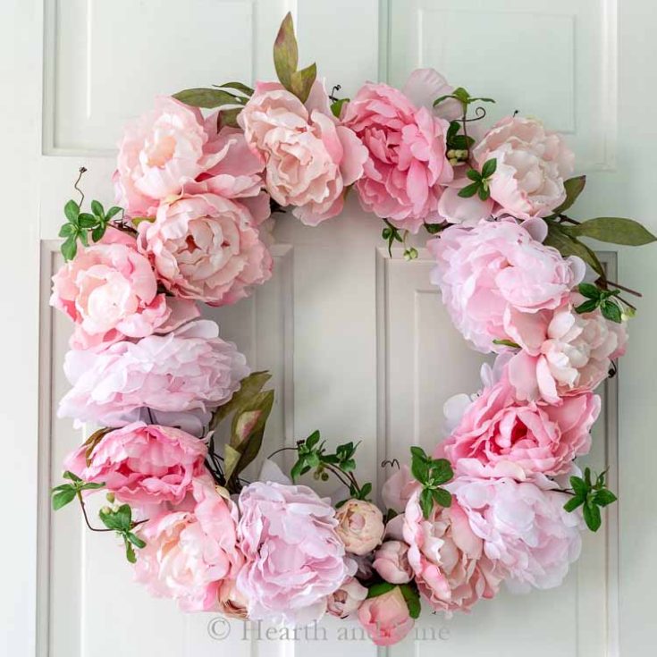 Image for Make a Beautiful Spring Peony Wreath in Under an Hour