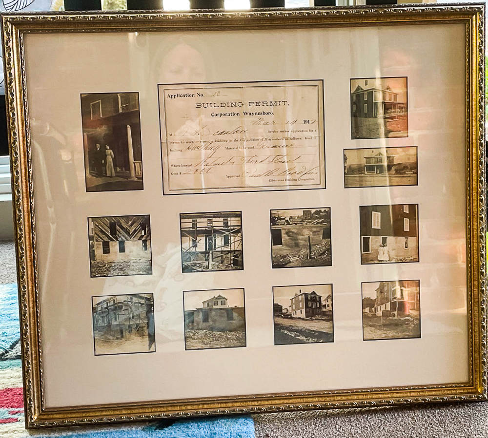 Building pictures and permit from 1912 Walnut Avenue, Waynesboro, VA