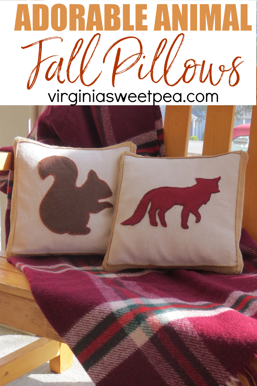 Fall It's Fall Y'all Embroidered Outdoor Pillow