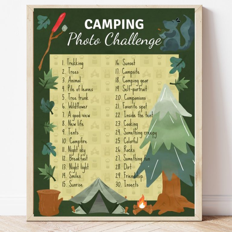 Free Printable Camping Photo Challenge