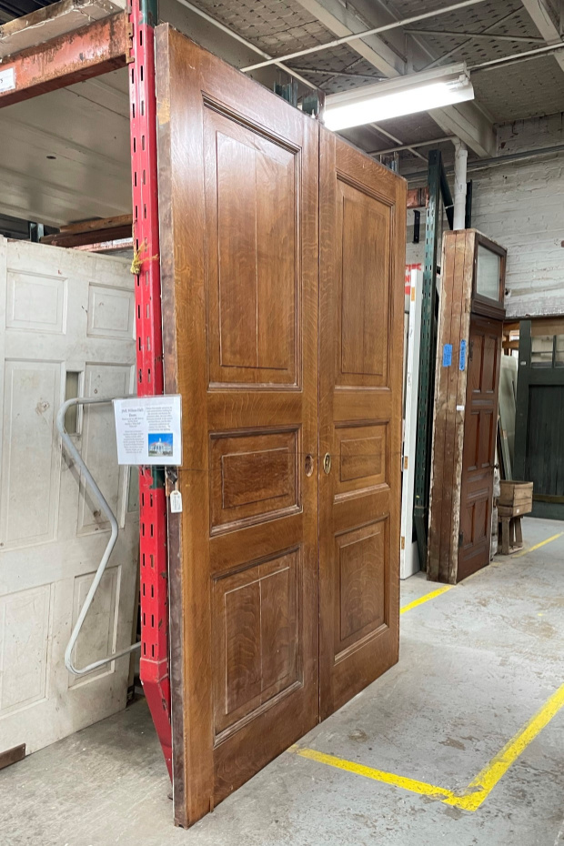 Doors from JMU Wilson Hall at Black Dog Salvage in Roanoke, Virginia