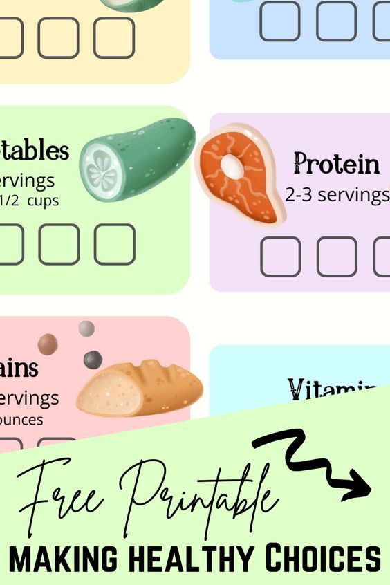 Free Printable Healthy Choices Food Tracker