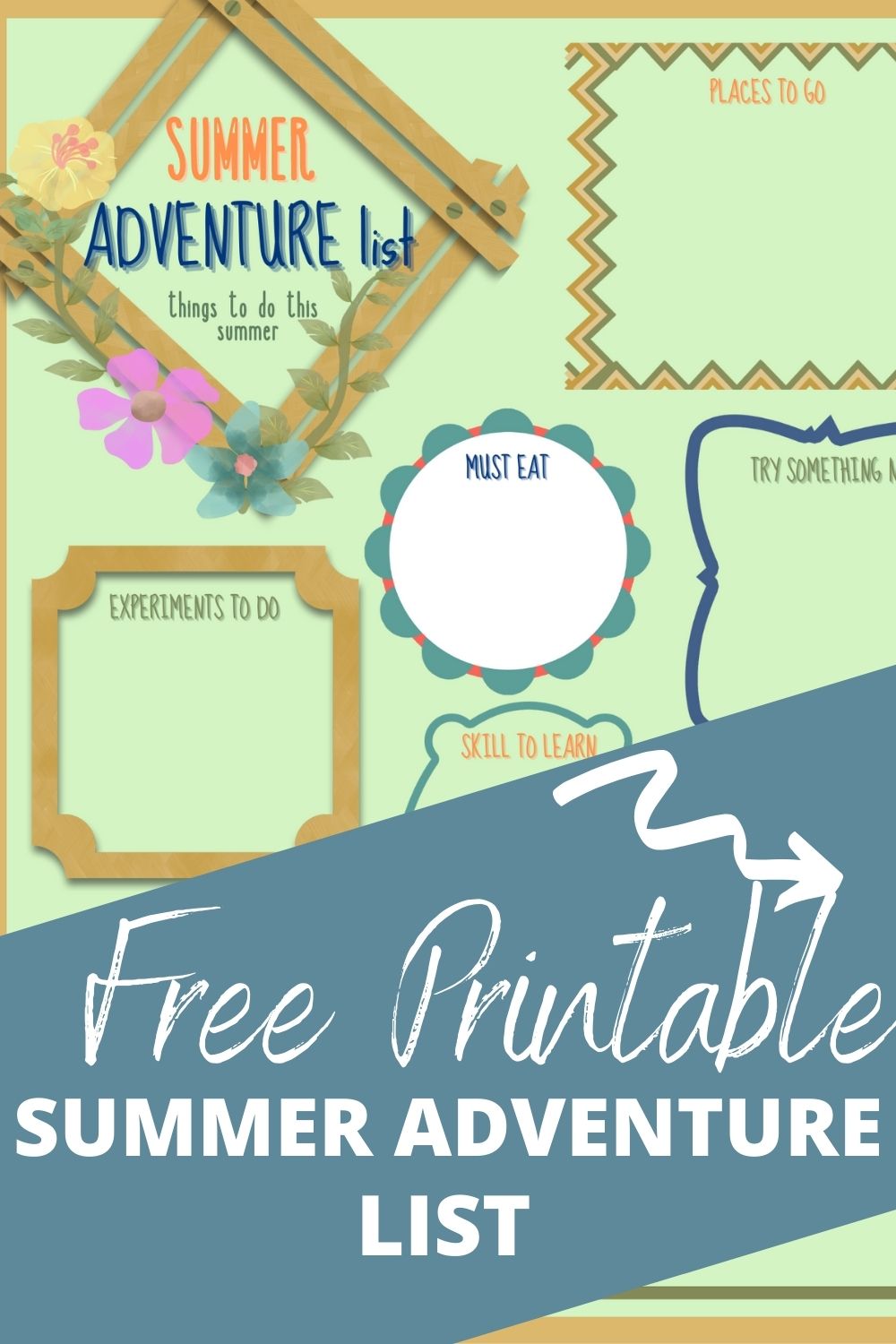 Free Printable Summer Adventure List