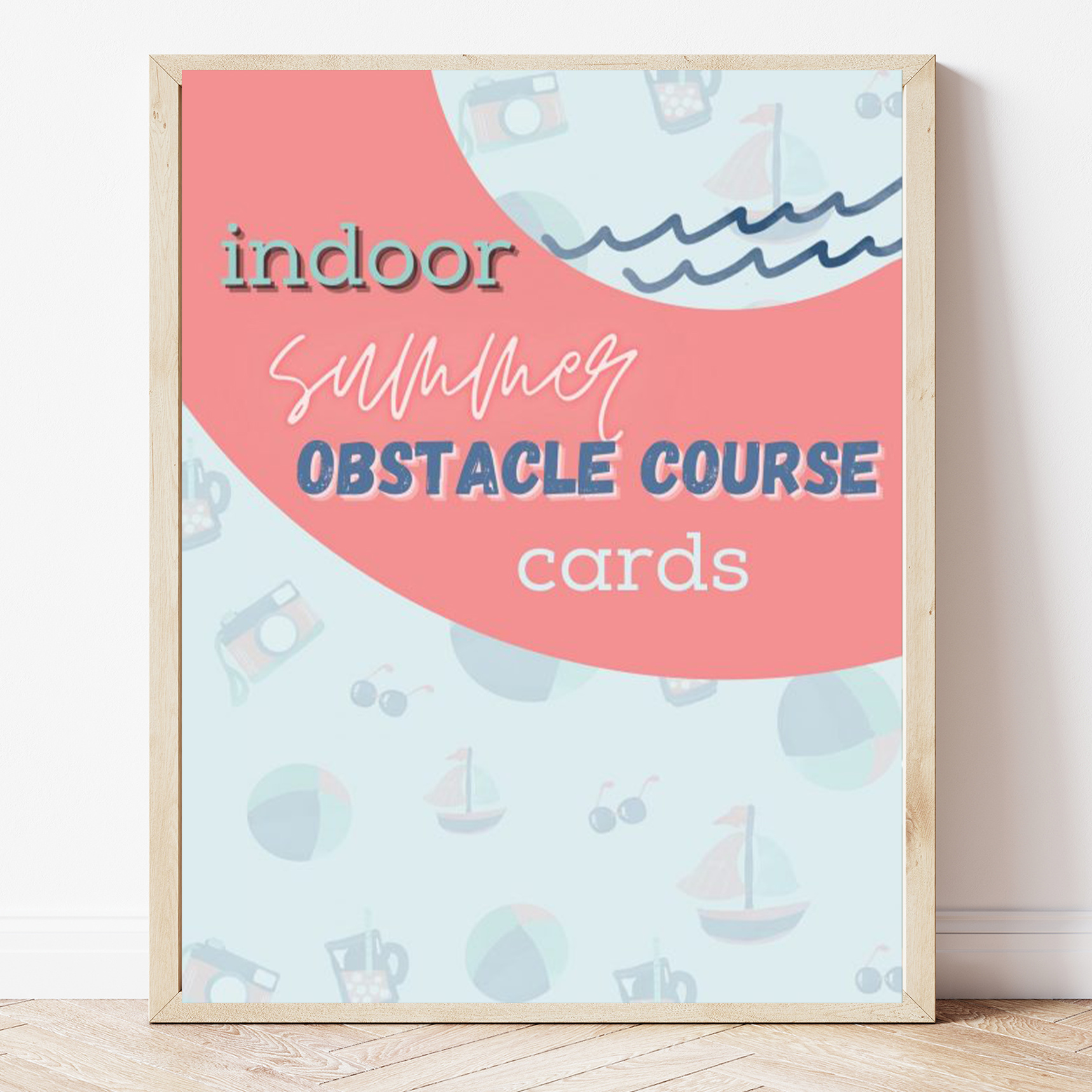 Free Printable Summer Indoor Obstacle Course