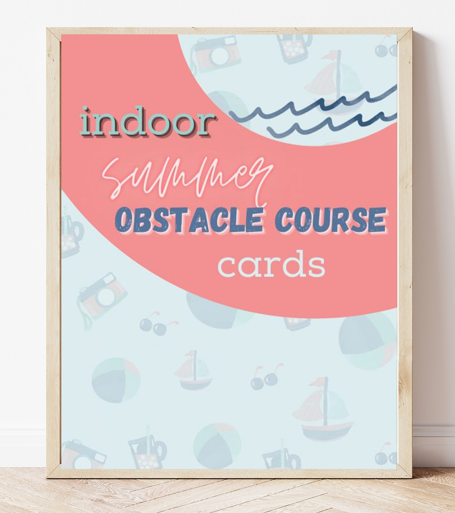 Free Printable Summer Indoor Obstacle Course