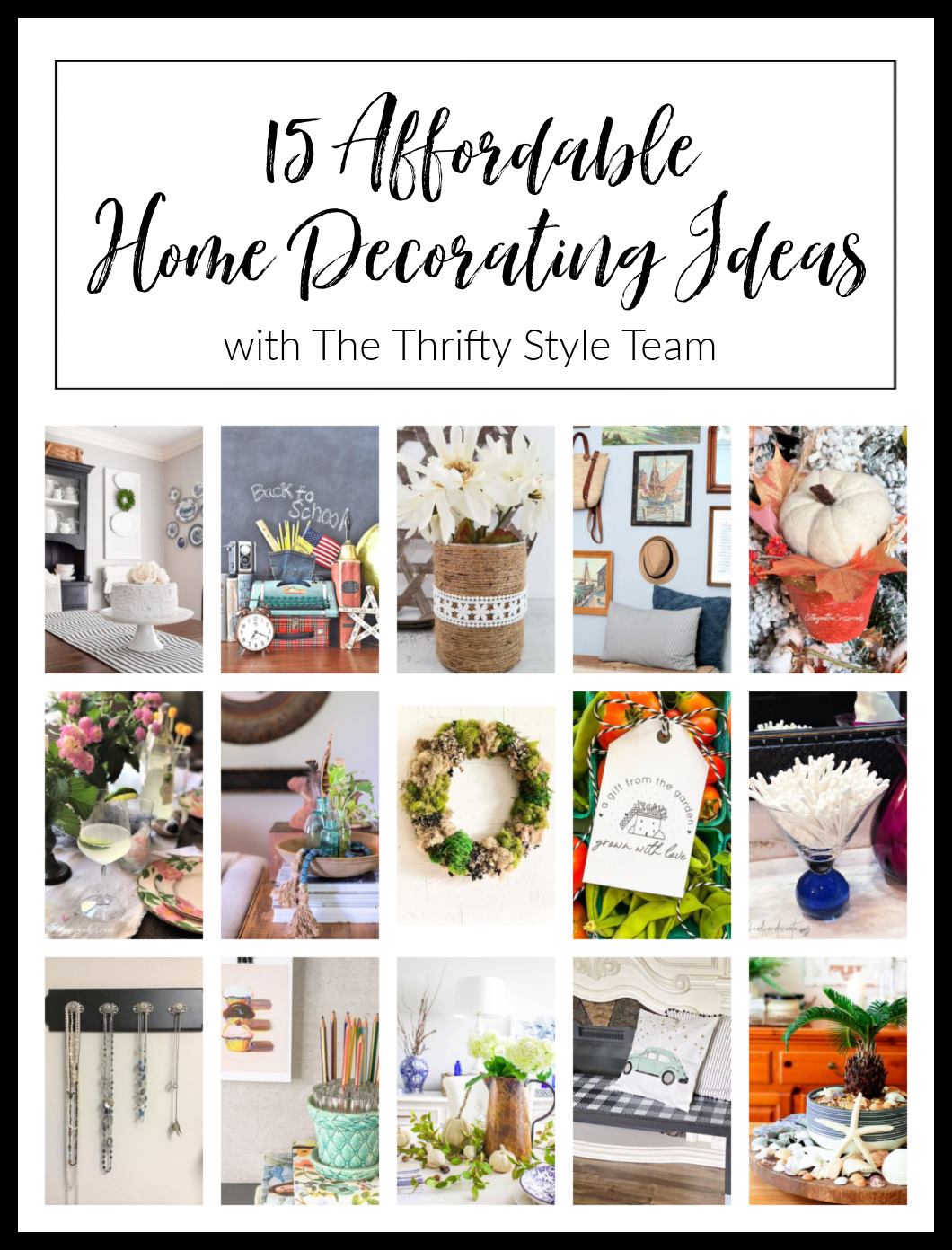 15 Affordable Home Decorating Ideas