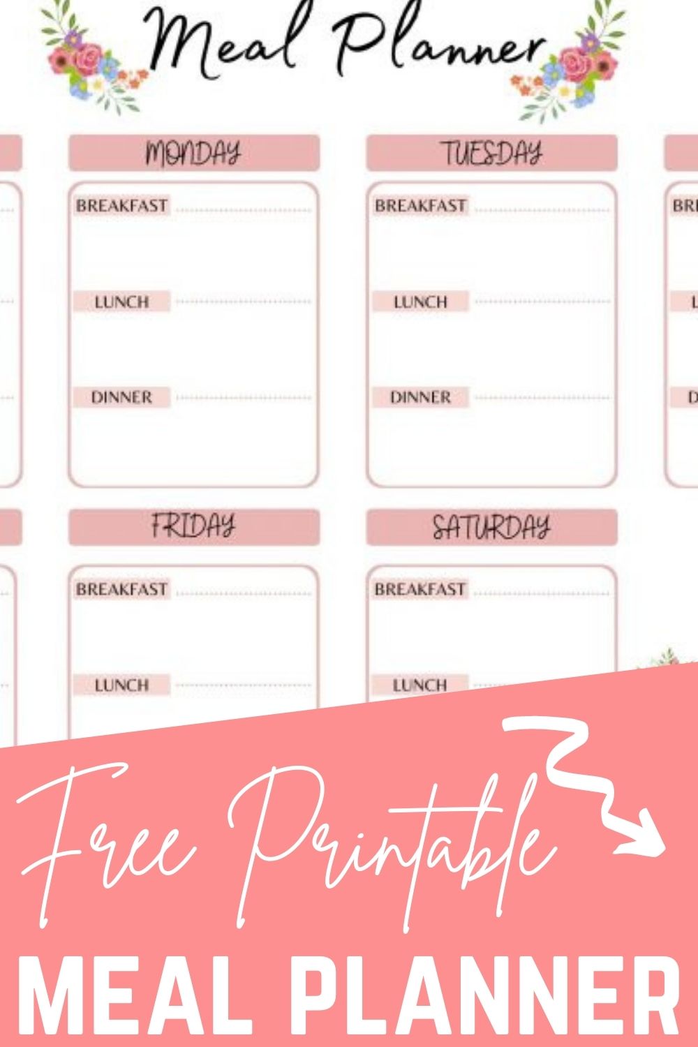 Free Printable Meal Planner