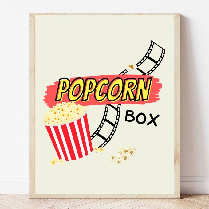 Free Printable Popcorn Box