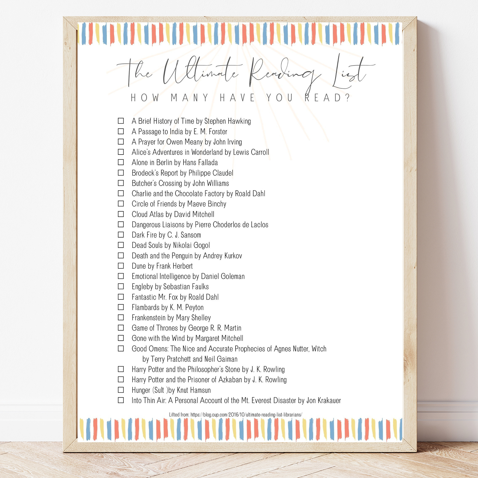 Free Printable Reading Planner