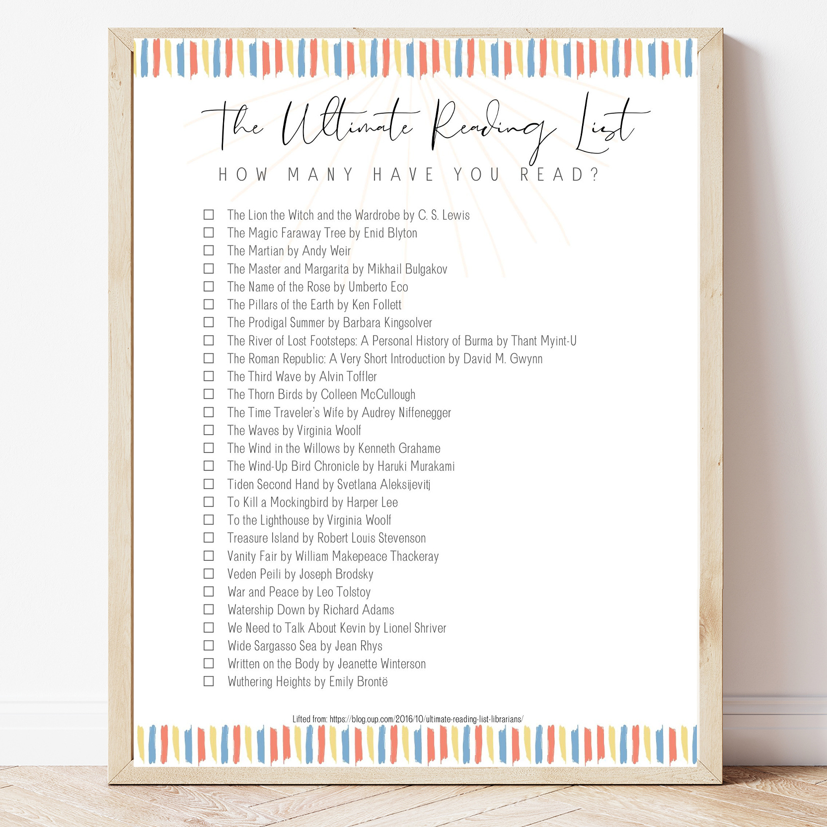 Free Printable Reading Planner