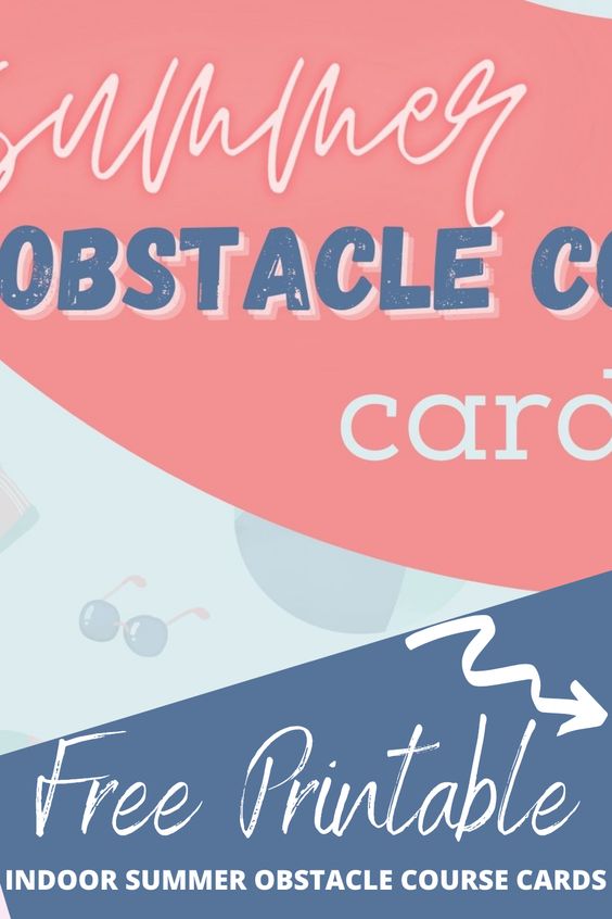 Free Printable Summer Obstacle Course Cards
