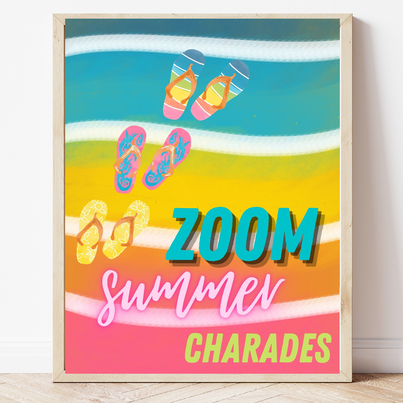 Free Printable Zoom Summer Charades