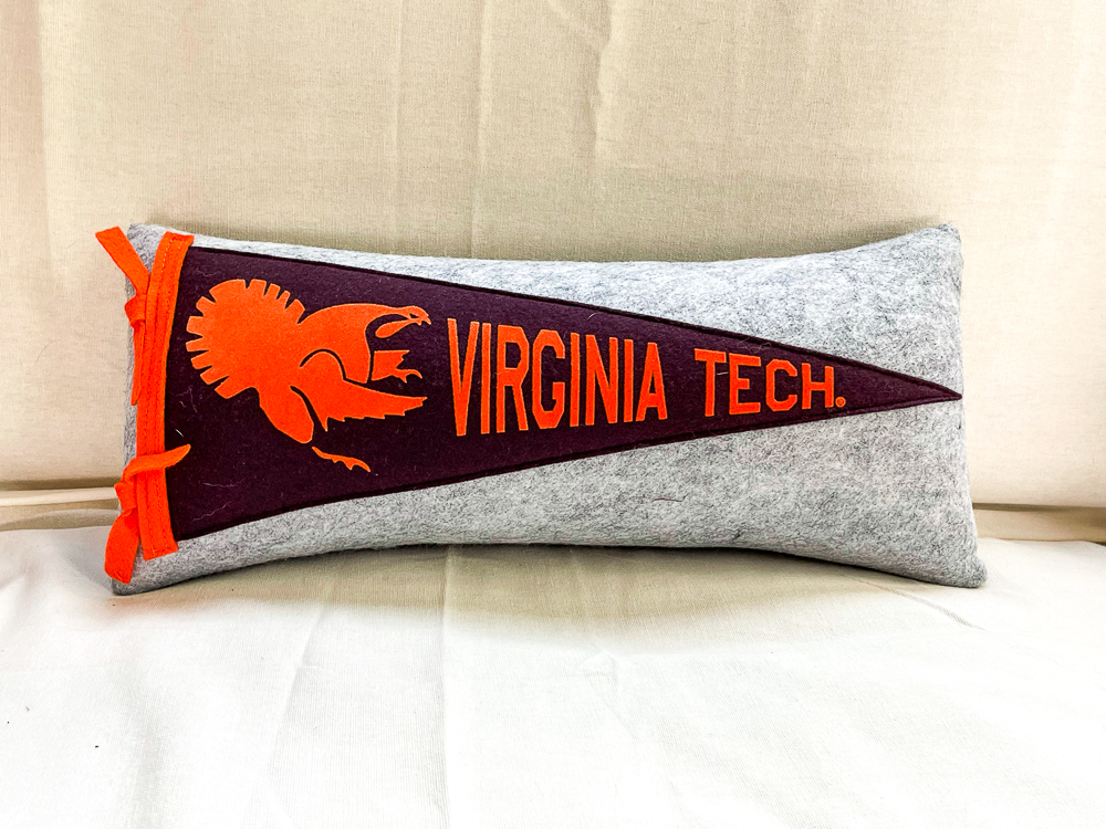 Virginia Tech Pennant Pillow