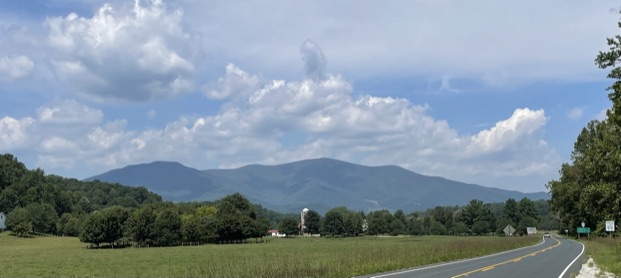 View from Route 56 in Tyro, VA