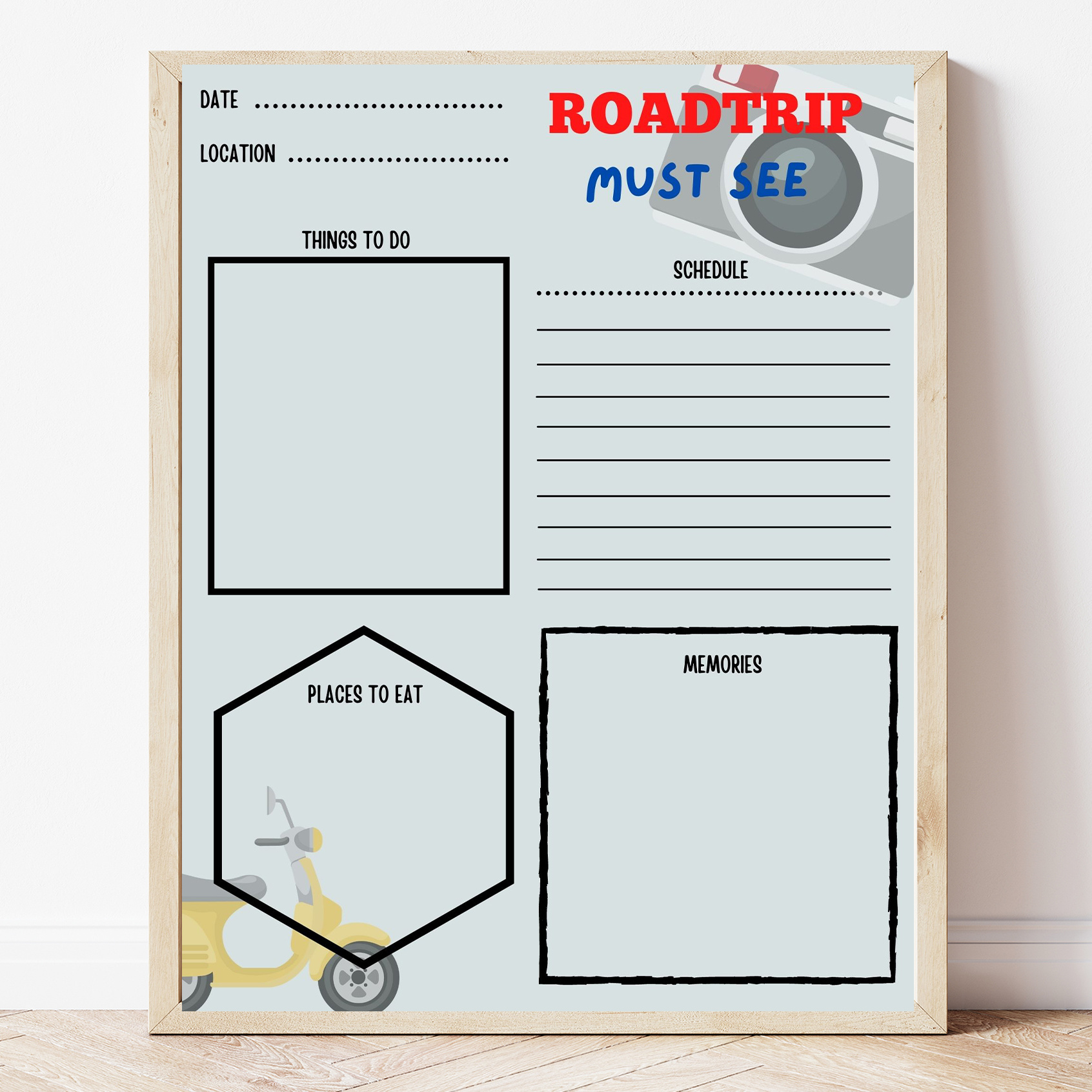 Free Printable Road Trip Planner