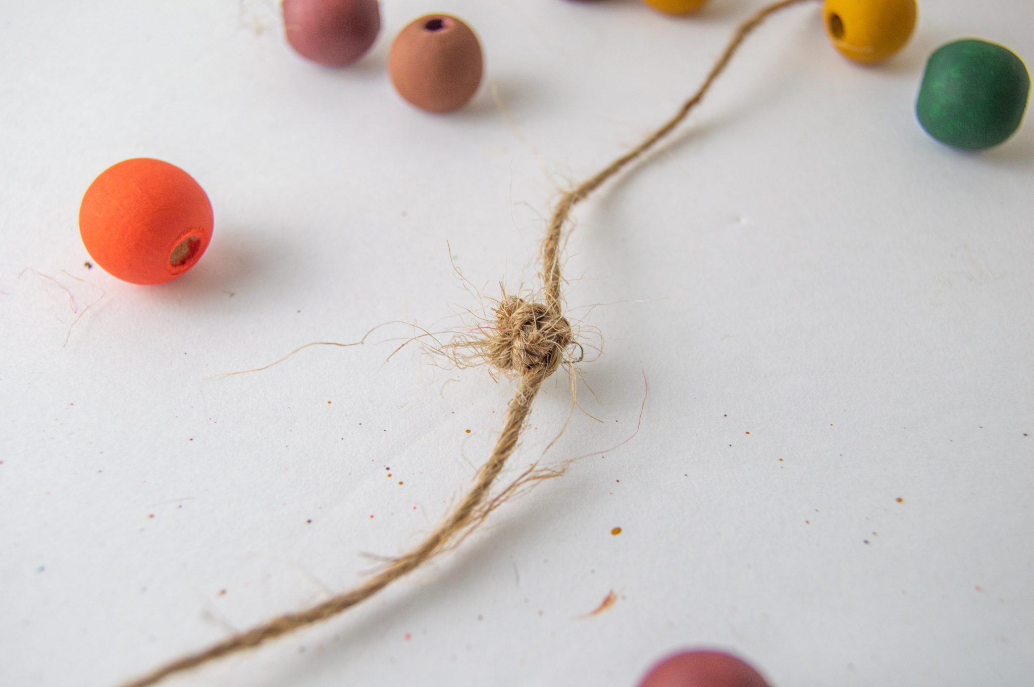 Tutorial to Make Fall Wood Bead Garland