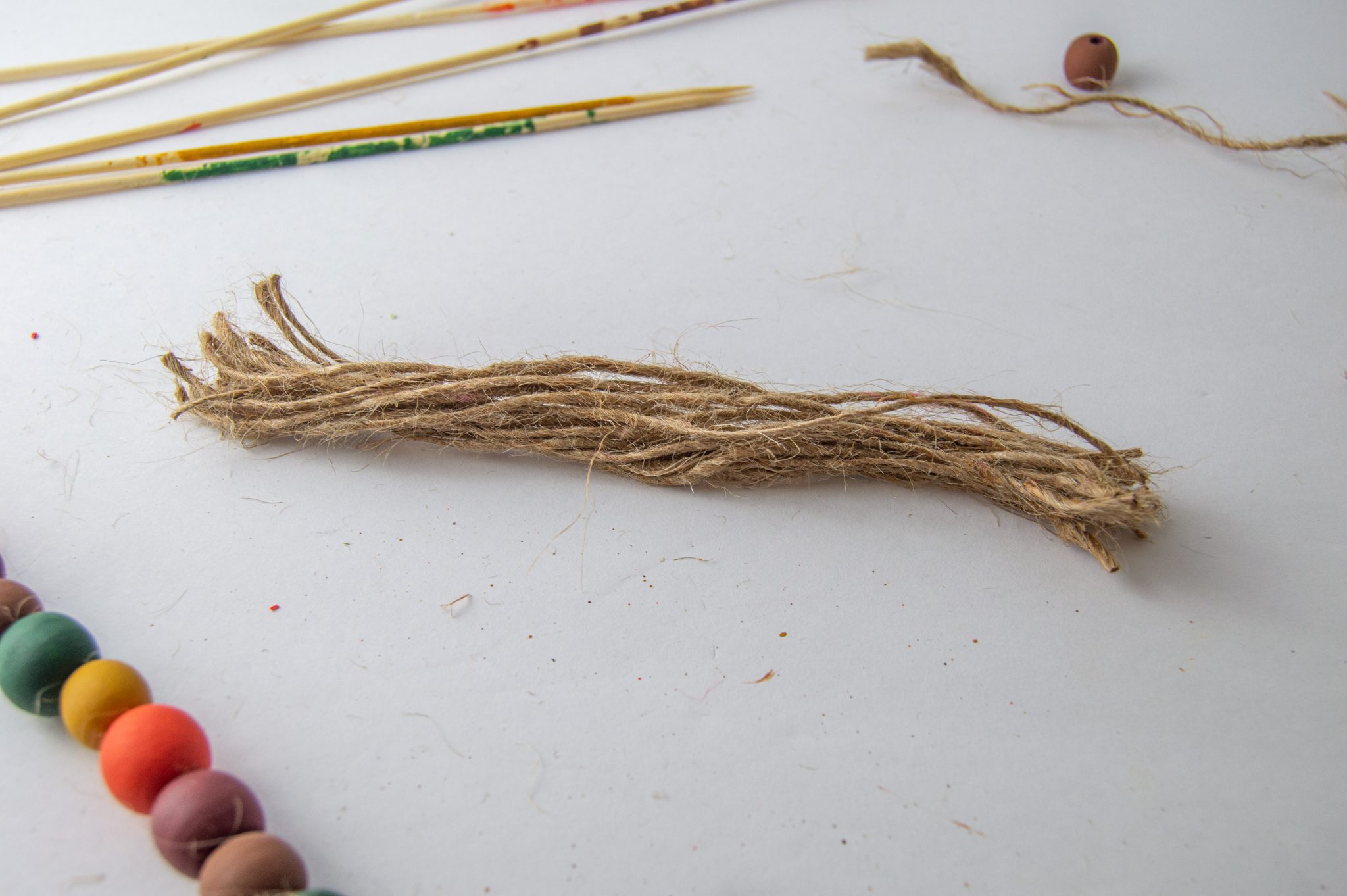 Tutorial to Make Fall Wood Bead Garland