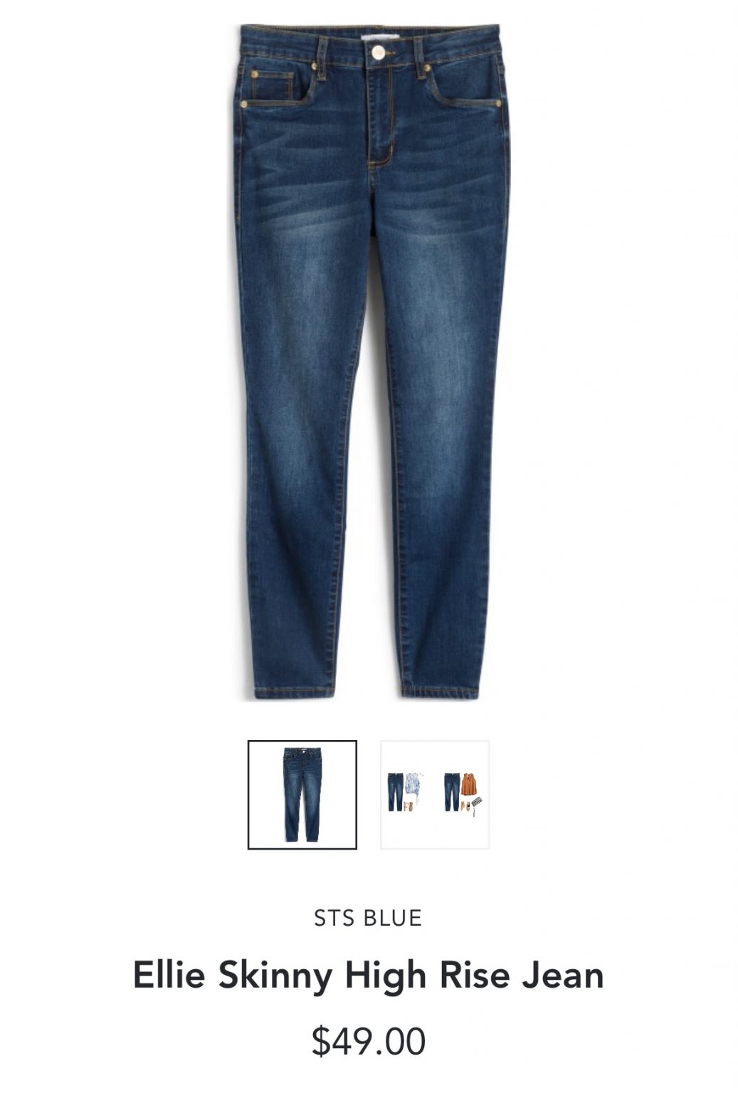 sts blue ellie high rise skinny jeans
