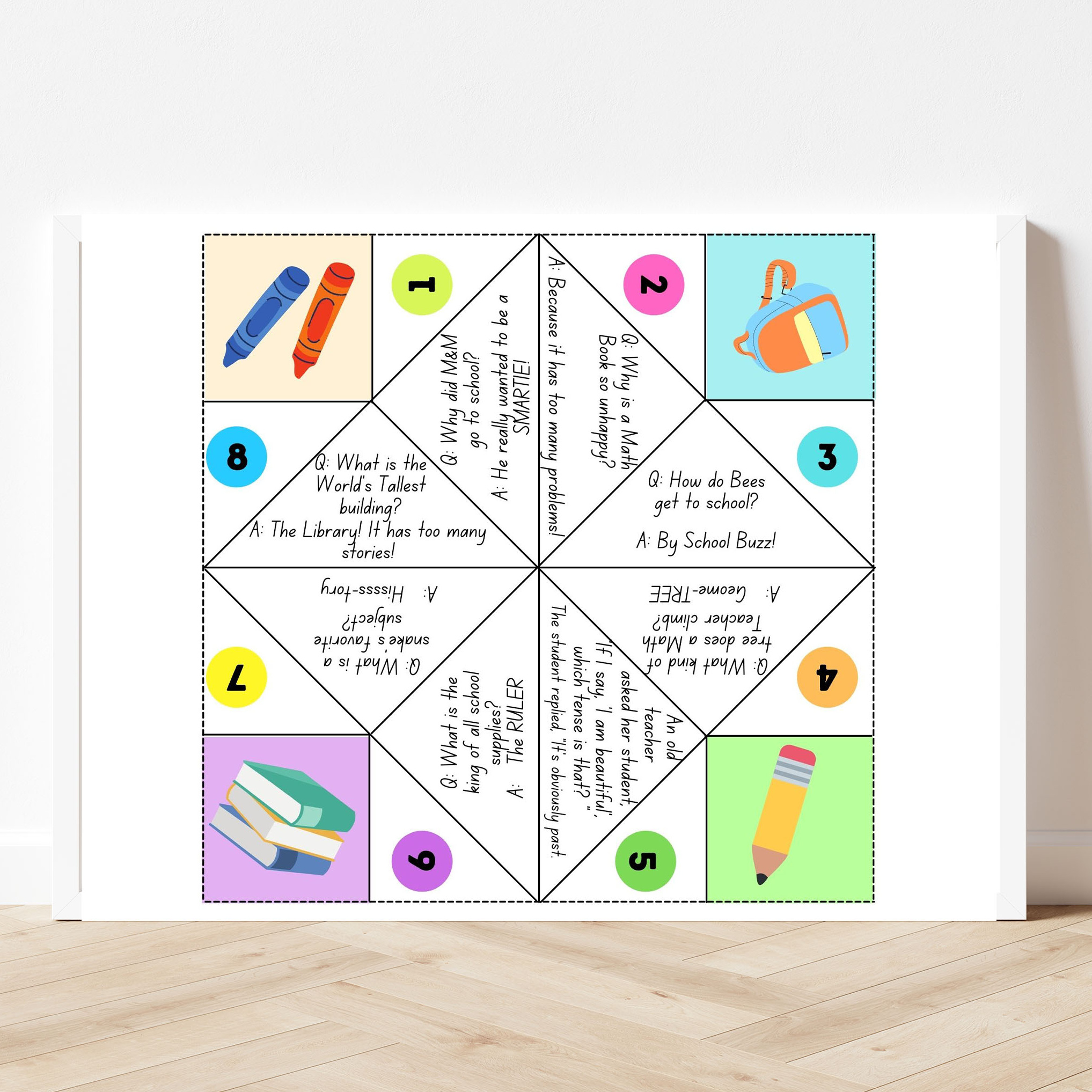 Free Printable School Time Chatterbox