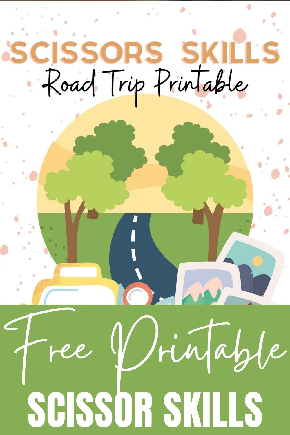 Scissor Skills Road Trip Printable