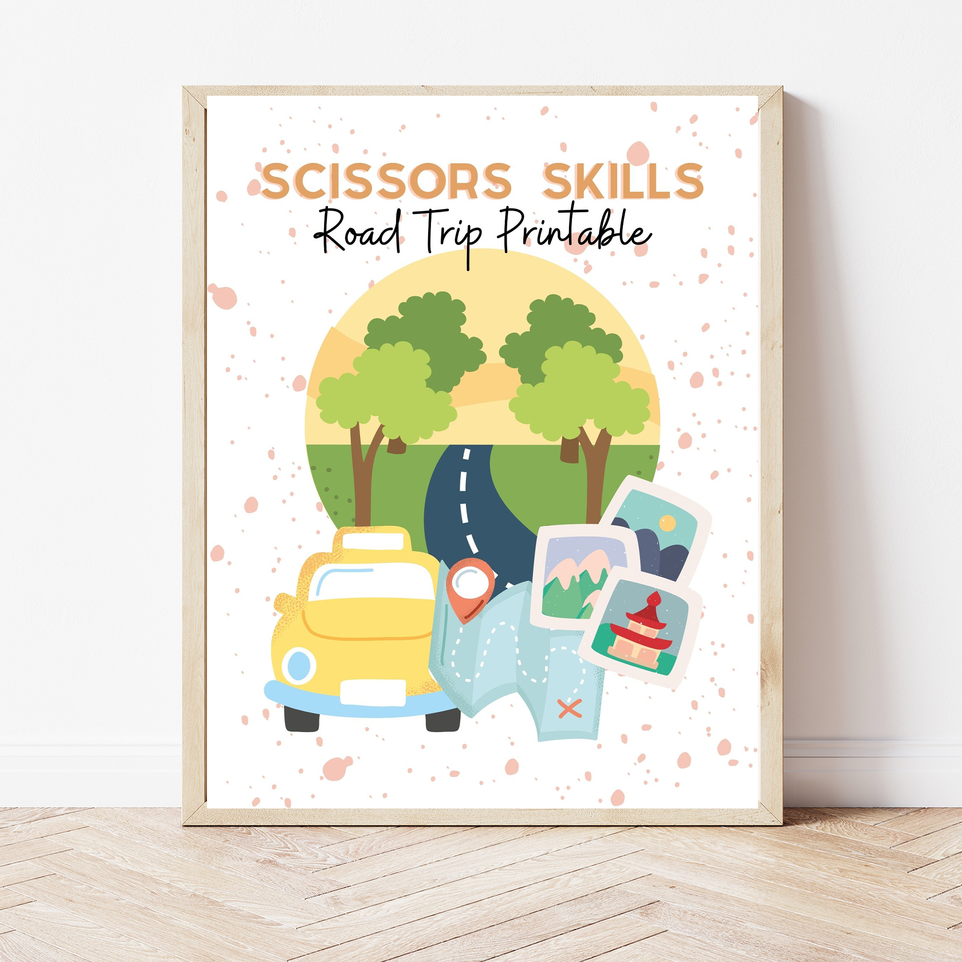 Scissor Skills Road Trip Printable