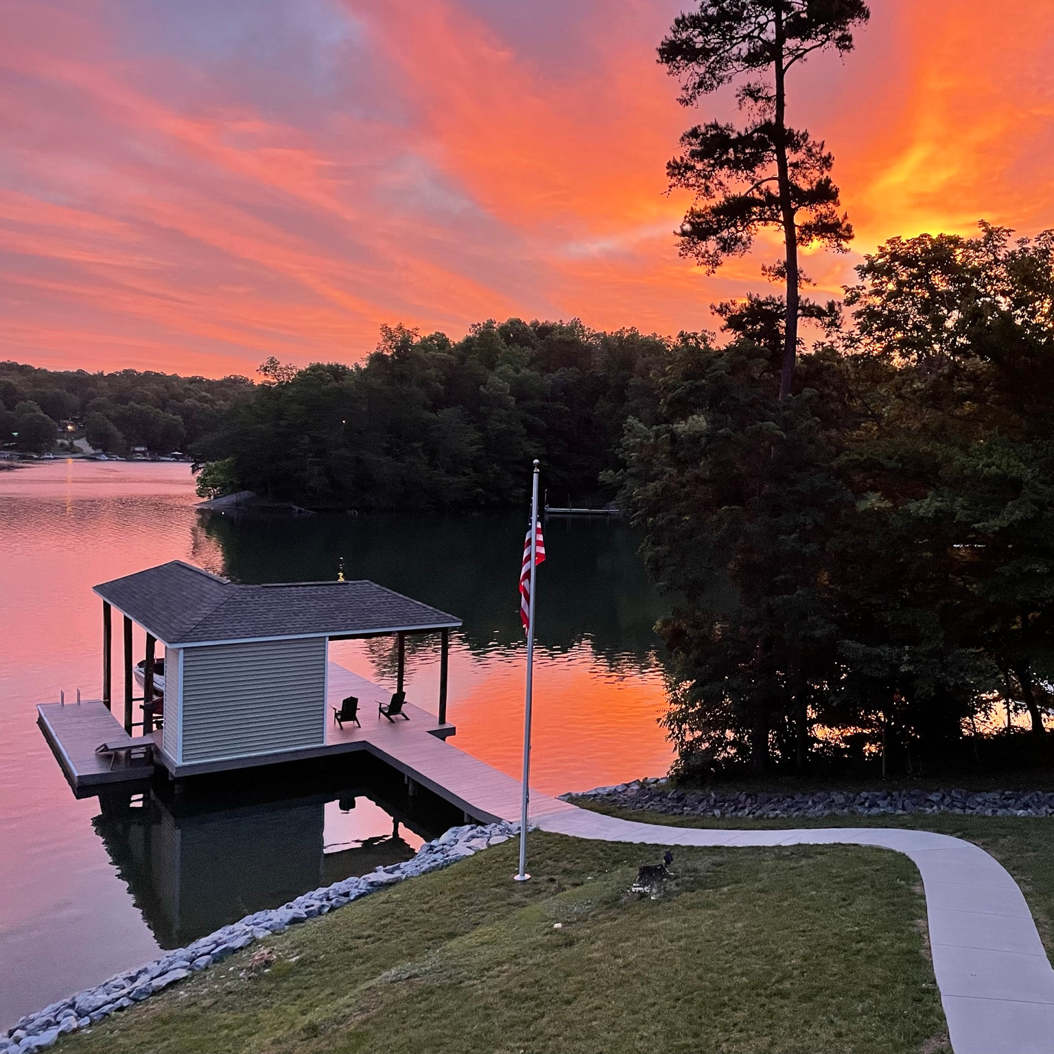 Sunrise at Smith Mountain Lake, VA