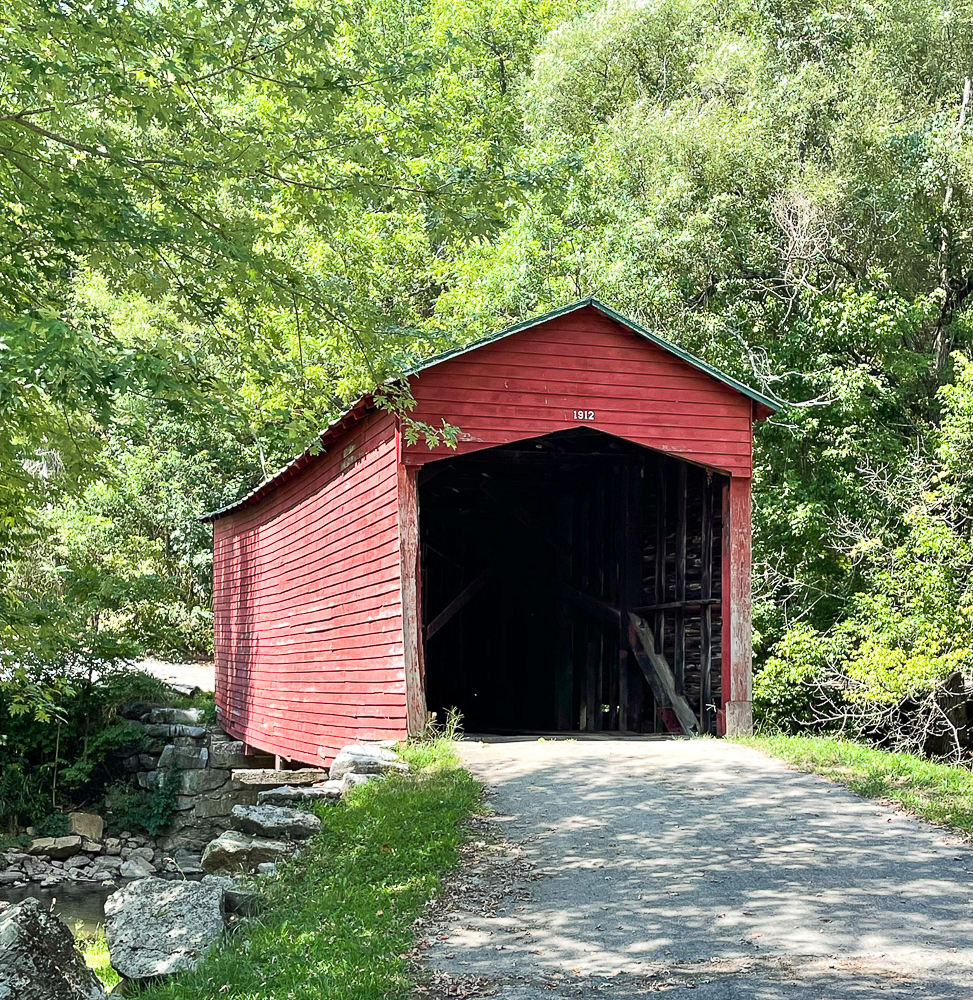 Sinking Creek Covered Bridge in Giles County, VA