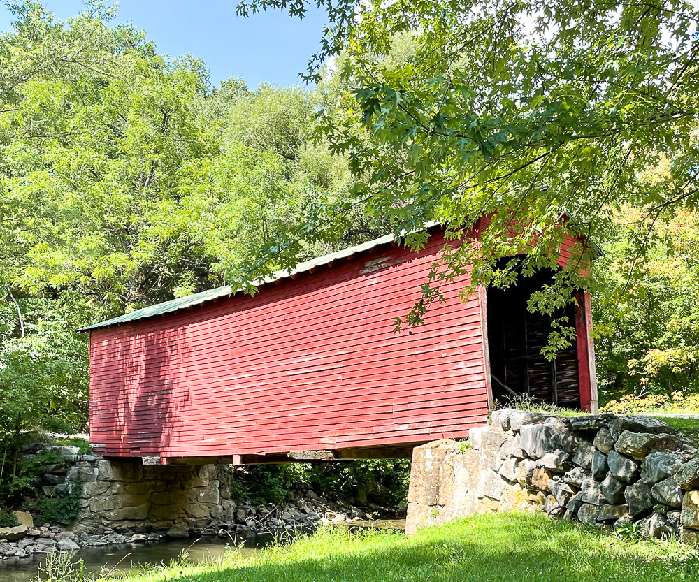 Sinking Creek Covered Bridge in Giles County, VA