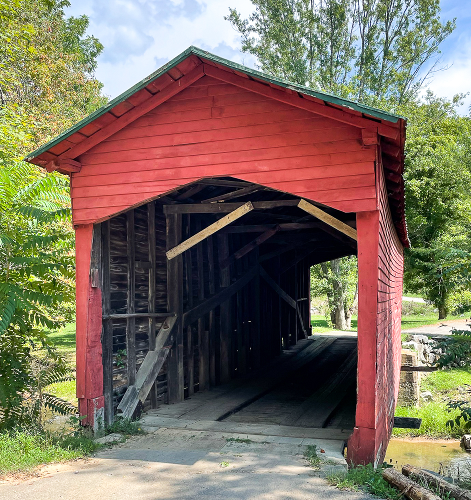 Sinking Creek Covered Bridge in Giles County, VA