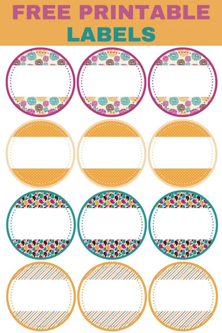 Free Printable Labels - Sweet Pea