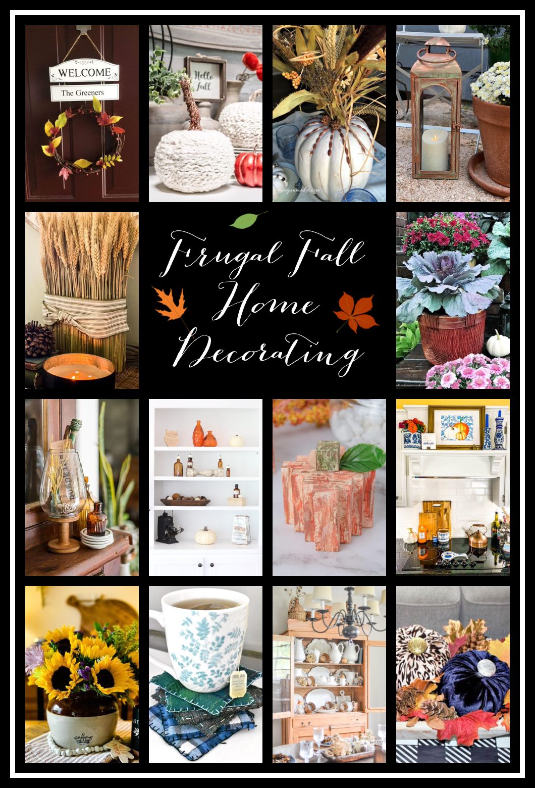 Frugal Fall Home Decorating ideas