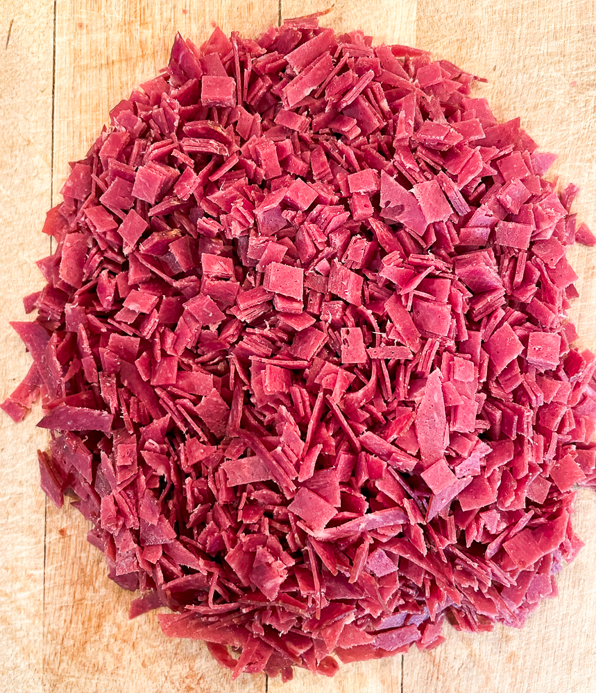 Diced dried beef