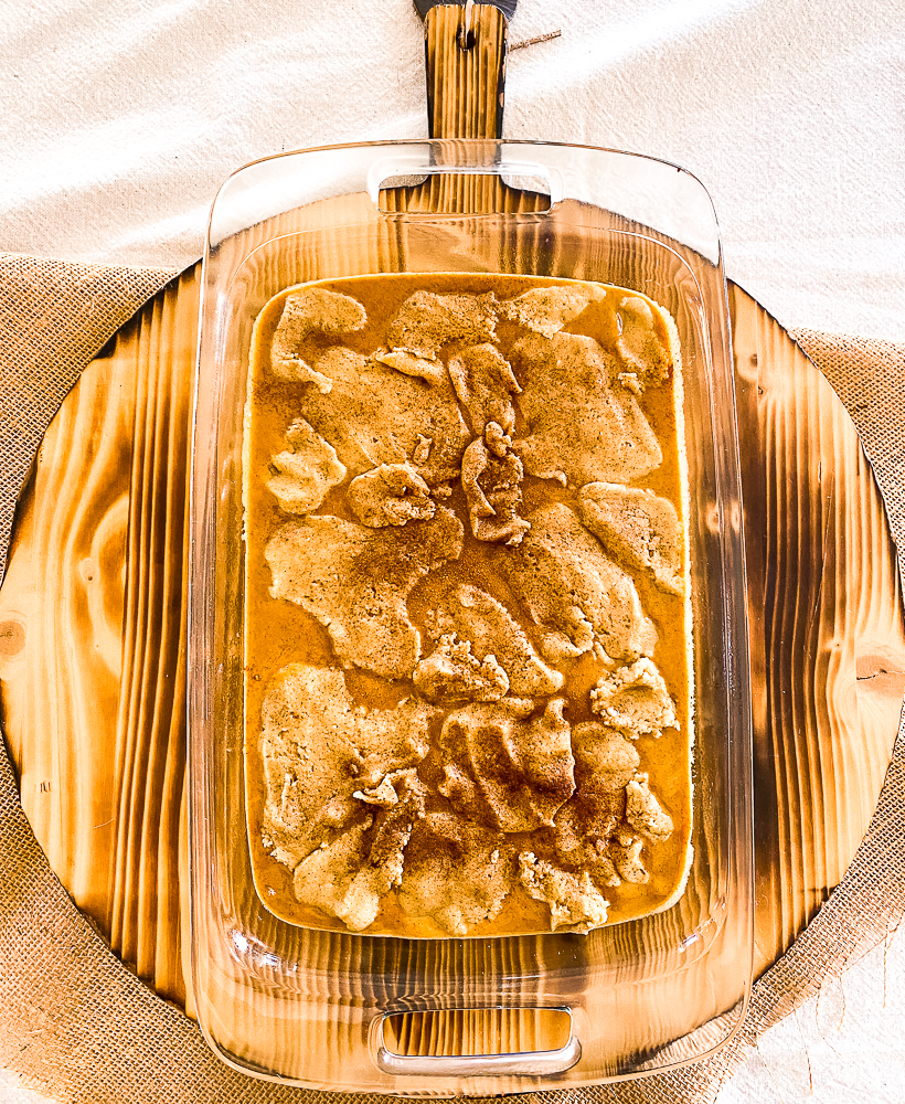 Pumpkin Bars unbaked