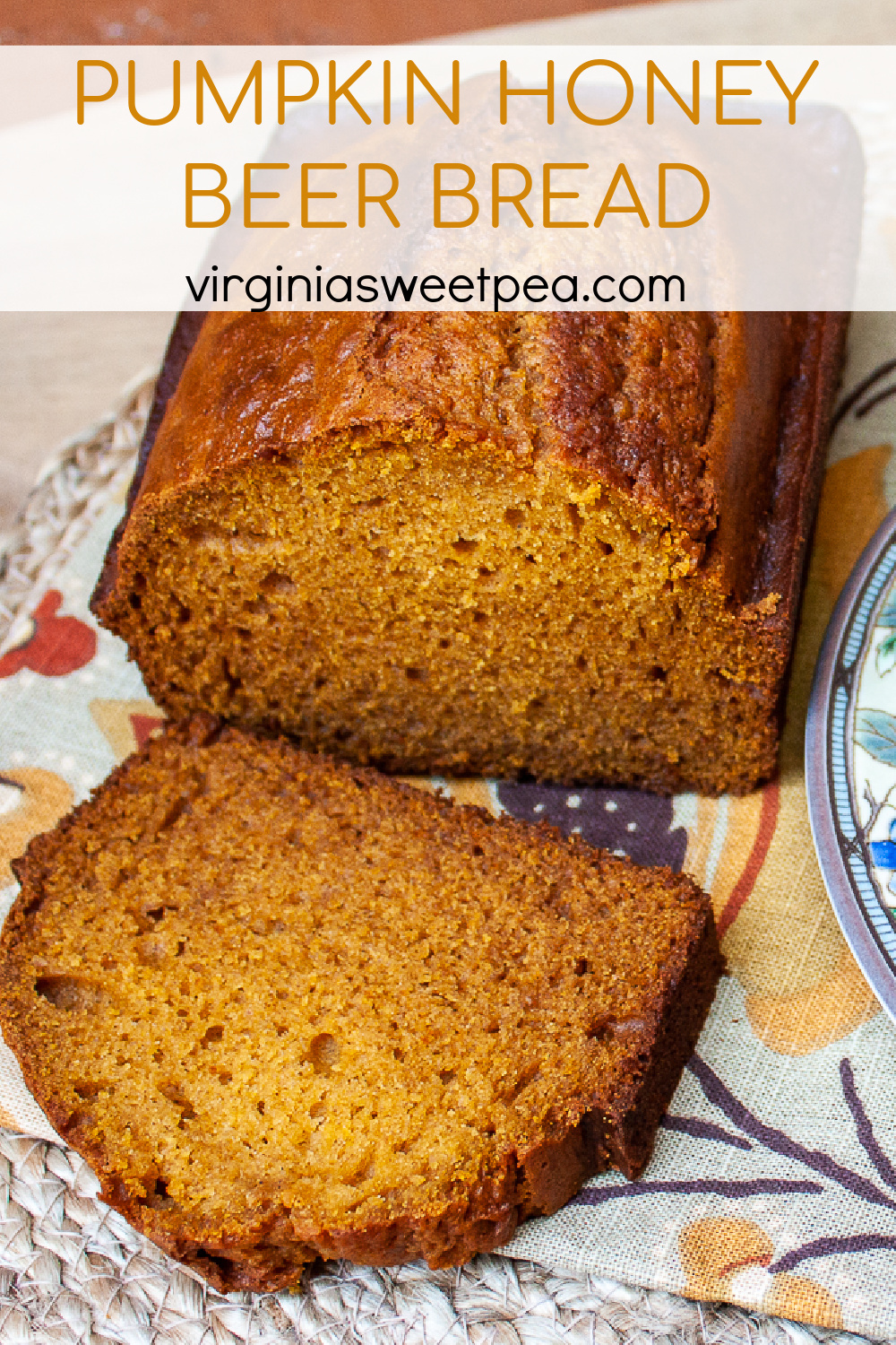 Pumpkin Honey Beer Bread