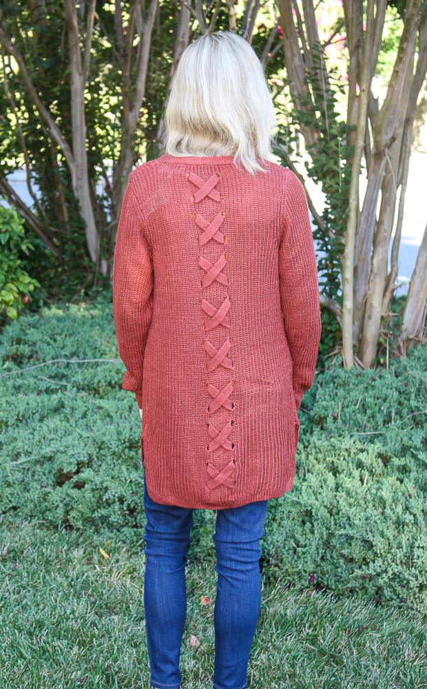 Stich Fix Pinque Jamelya Back Detail Cardigan