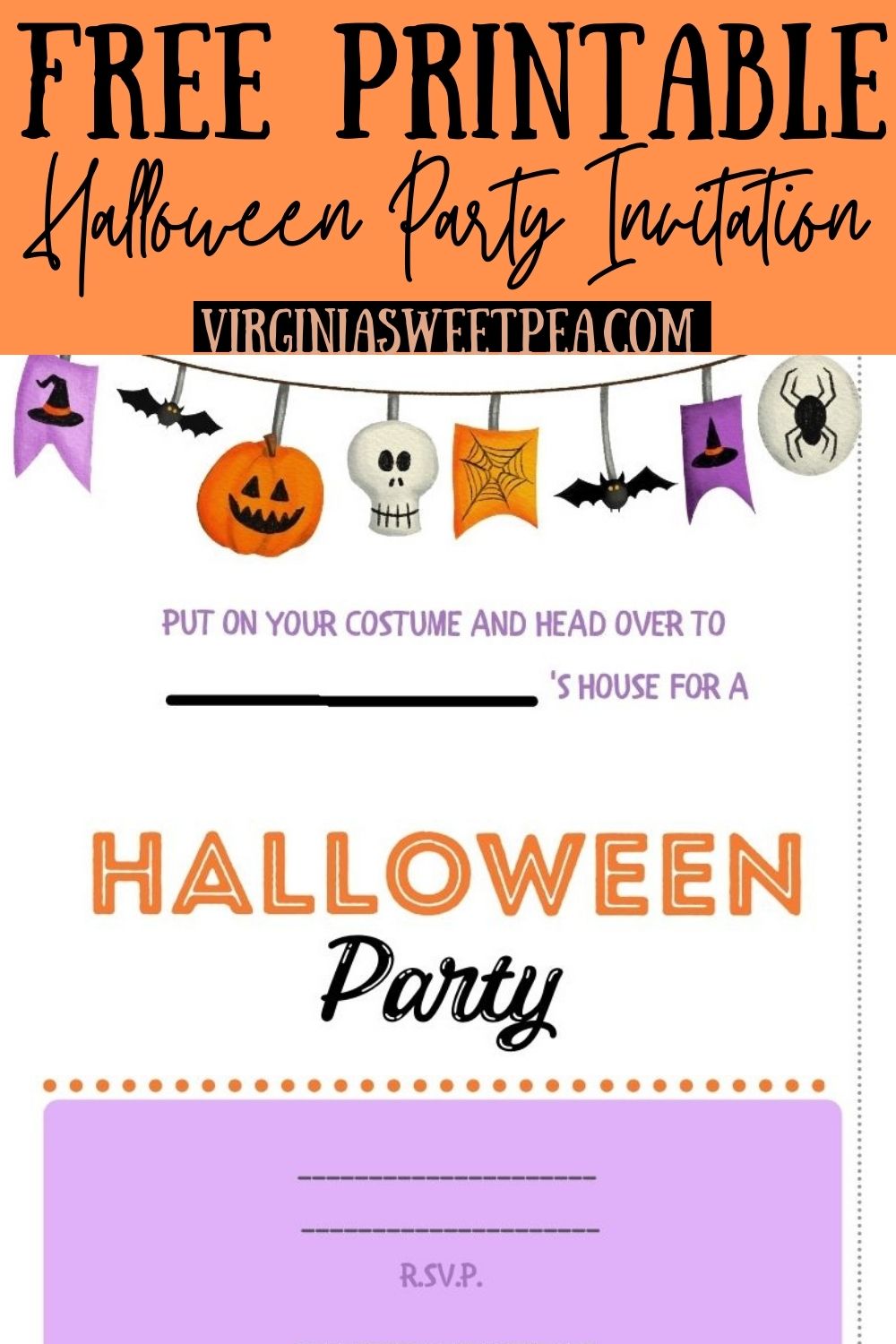 Free Printable Halloween Party Invitation