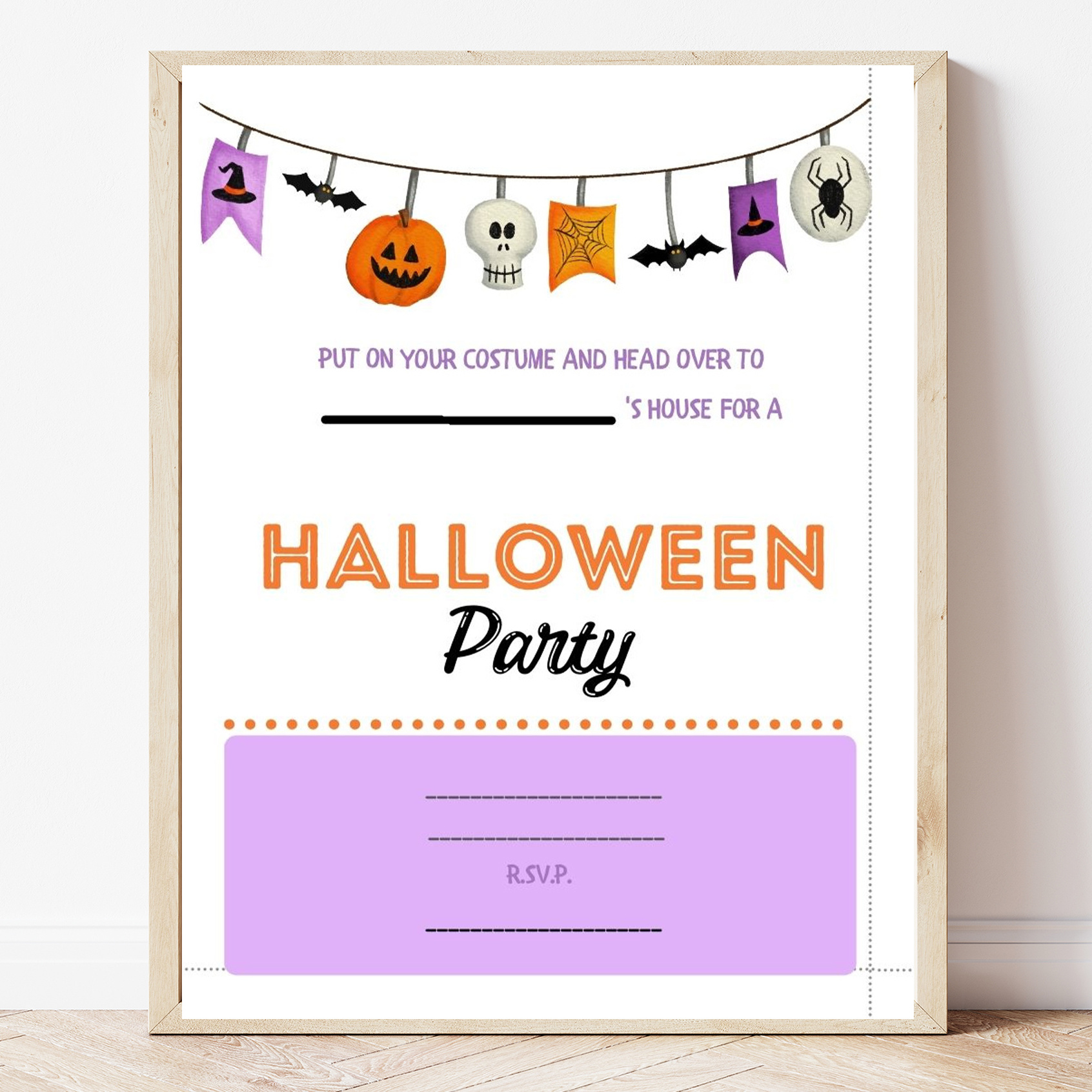 Free Printable Halloween Party Invitation