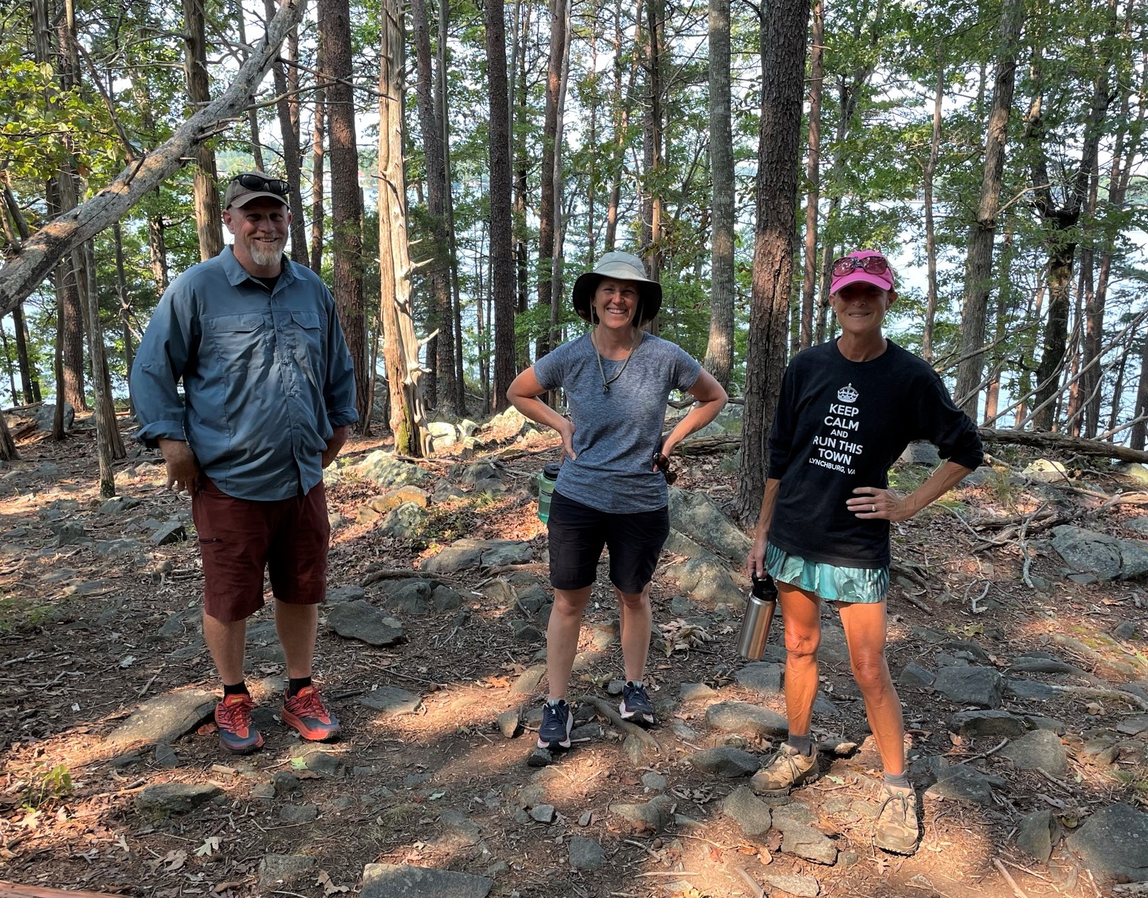 Hiking in Smith Mountain Lake State Park, VA