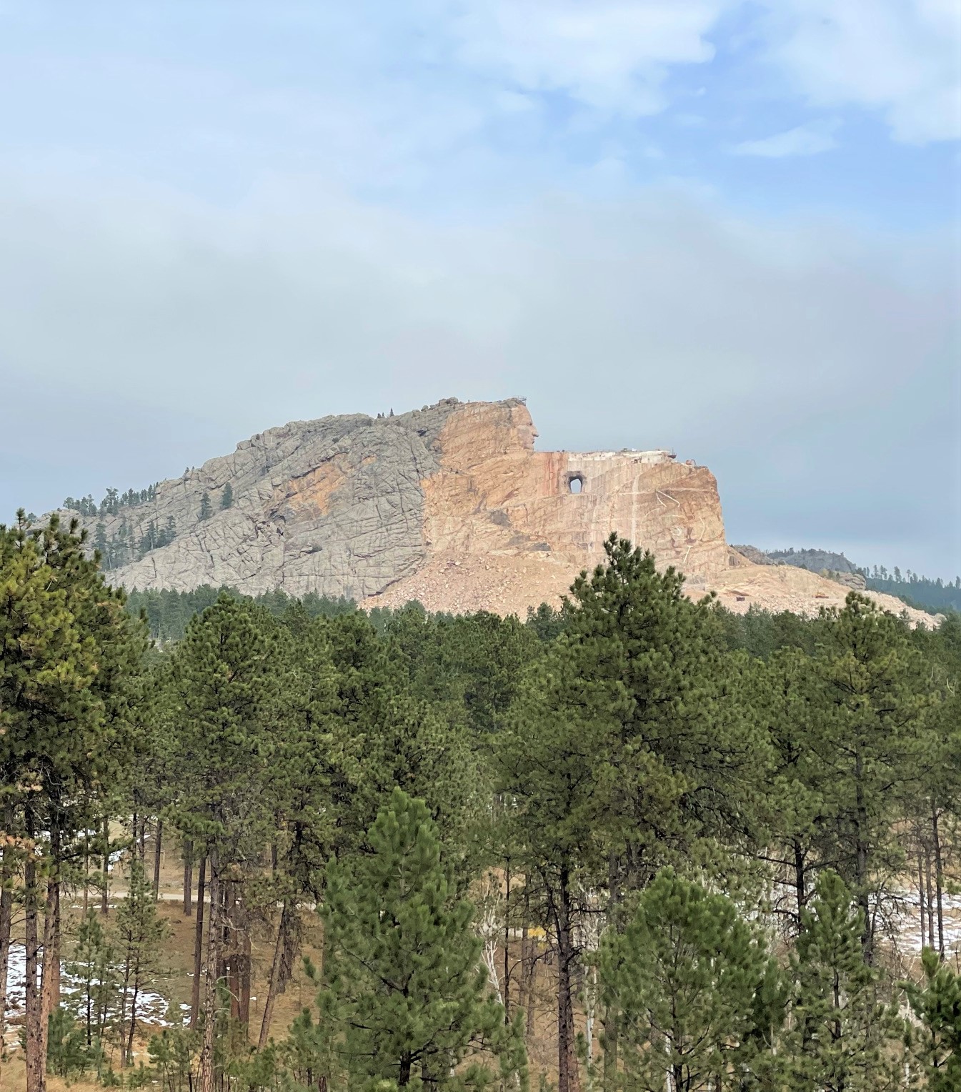 Crazy Horse Memorial in the Black Hills of South Dakota